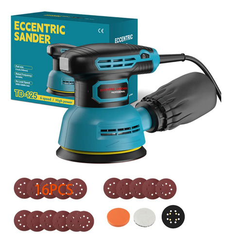 Lixadeira Roto Orbital 350w 5pol Charbs Com 18 Disc
