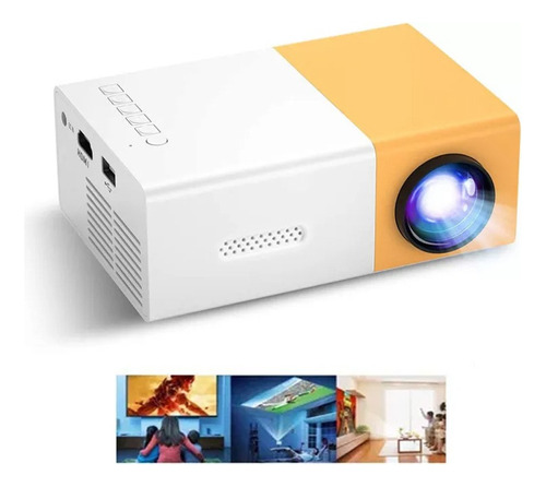 Proyector Led Portátil De Cine En Casa 3d Yg300