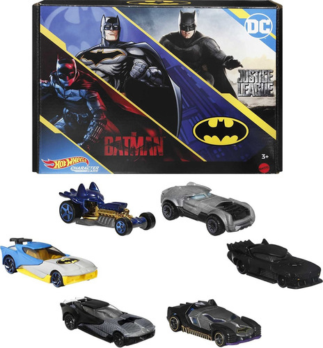 Hot Wheels Batman Set Colección Completa Character Cars