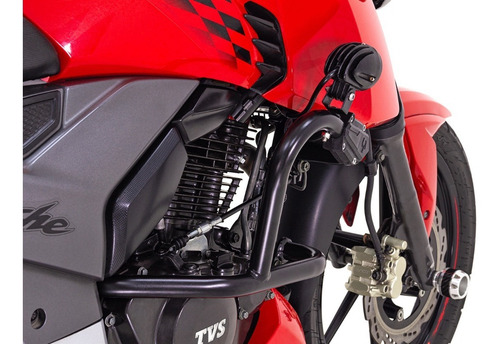 Imagen 2 de 6 de Defensas Crash Bar Moto Tvs Apache 200 / 160 Fire Parts