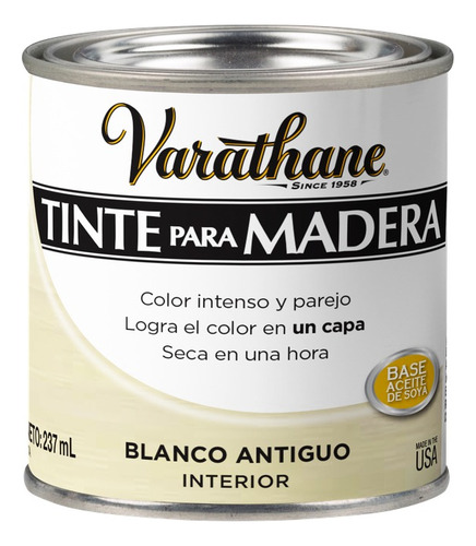 Tinte Para Madera Varathane - Interior 237 Ml (varios Tonos)