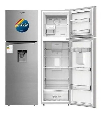 Refrigerador Heladera Enxuta Frío Seco 255 Lt C/dispens Gris