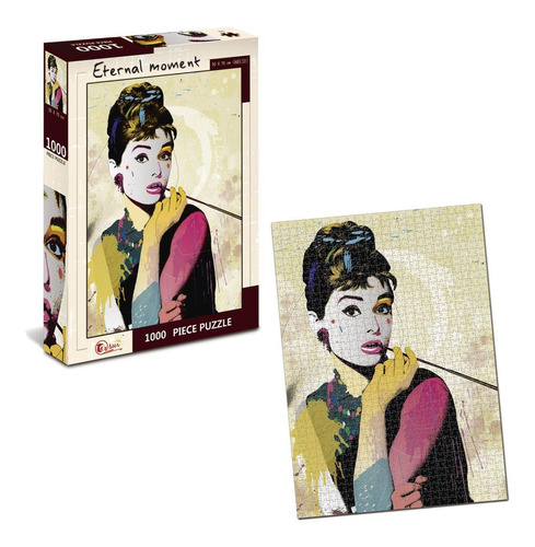 Rompecabezas 1000 Pz Pintura Audrey Hepburn Puzzle