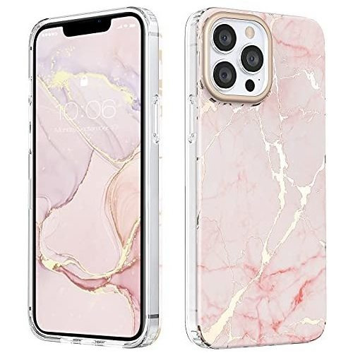 Mateprox Compatible Con iPhone 13 Pro Caso Marble 9pd41