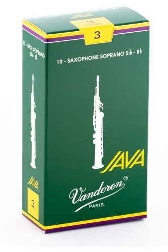 Vandoren Sr303 Soprano Sax Java Reeds Strength 3 Box Of 10