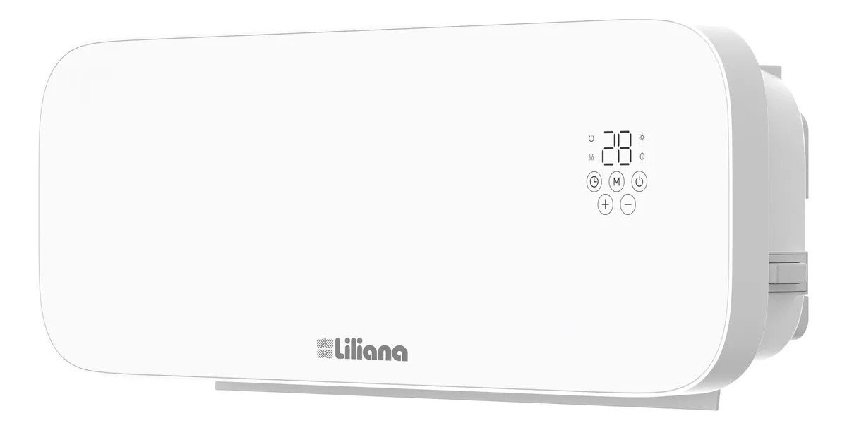 Caloventor De Vidrio De Pared Tipo Split Liliana Cwd951 Blanco