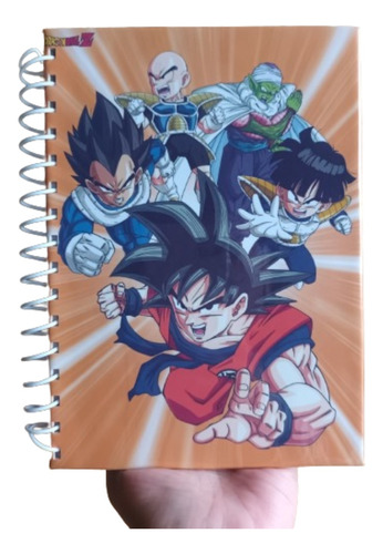 Cuaderno Rayado Tapa Dura Tamaño A5 Dragon Ball Z