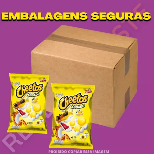 Cheetos Bola Queijo Suíço - Kit 6 Pacotes De 37g. Elma Chips