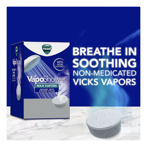 Vicks Vaposhower Max Vapors - 8 Tabletas
