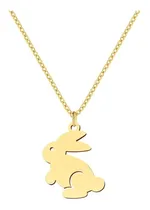 Comprar Collar Conejo Unisex Joya Plata Enchapada Oro 18k