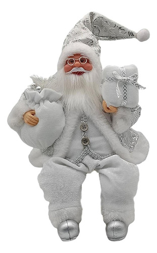 Traditional Sitting Santa Claus Doll Cute Toys