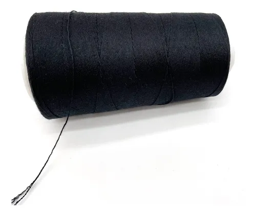 Atimiaza Hilo Grueso Para Coser Cabello, Hilo De Tejer Negro