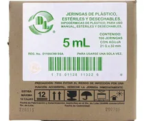 Comprar Jeringas Dl 5ml Con Aguja 21g X 32mm Caja Con 100 Pz
