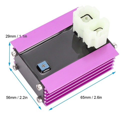 Púrpura Ajustable Racing Ac Cdi Caja De Encendido Ajuste Pa