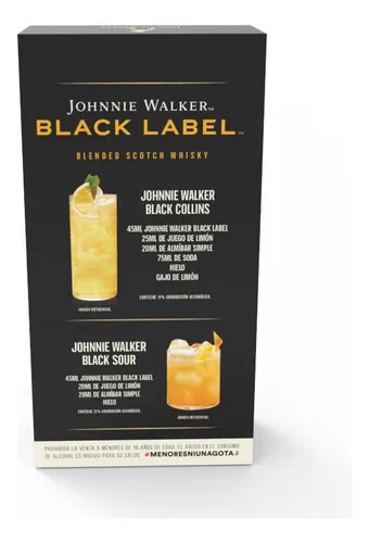 Whisky Escoces Johnnie Walker Black Label 1 Litro + Vaso