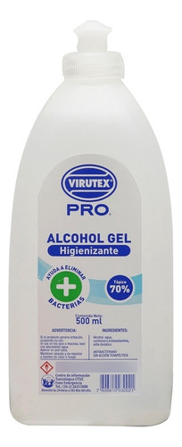 Alcohol Gel Virutex Pro 500ml