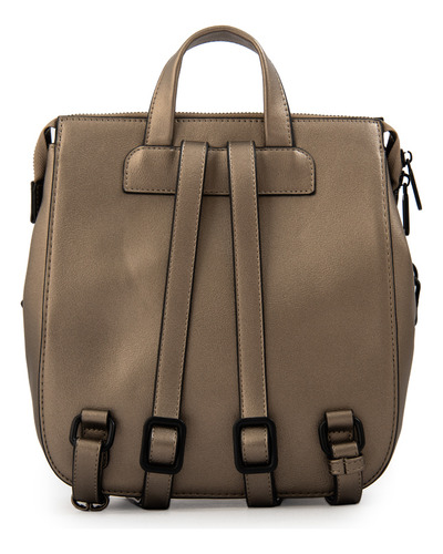 Mochila Suiza Plateado Mujer Amphora