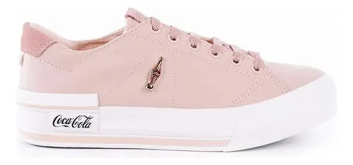 Tenis coca cola rosa cheap claro