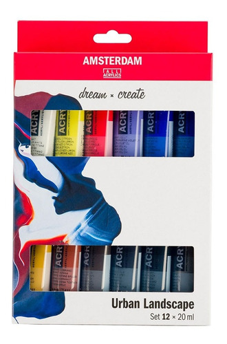 Amsterdam Set 12 Acrílicos 20 Ml Paisaje Urbano