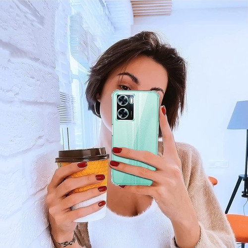 Funda Uso Rudo Silicona Tpu Suave Para Oppo A57/a77+mica Transparente Oppo A57 4g/5g/ A77 4g/5g/ A57e 4g / A57s 4g
