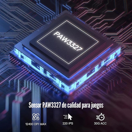 Mouse Redragon K1ng 1k M724 12400 Dpi - Blanco
