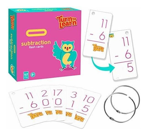 Tarjeta Didactica - Turn To Learn Resta Tarjetas Flash -