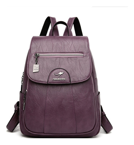 Mochilas De Cuero Suave Para Mujer, Mochila De Viaje Casual