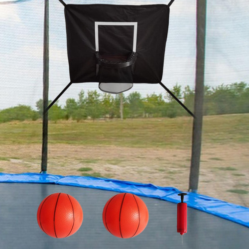 Aro De Baloncesto Para Trampolín Con Cuerdas De 2 Bolas