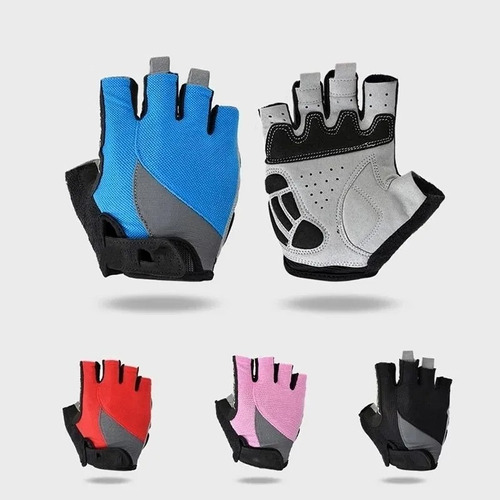 Guantes Rokabike Ciclismo Gel Dedo Corto Negro Gym Gimnasio