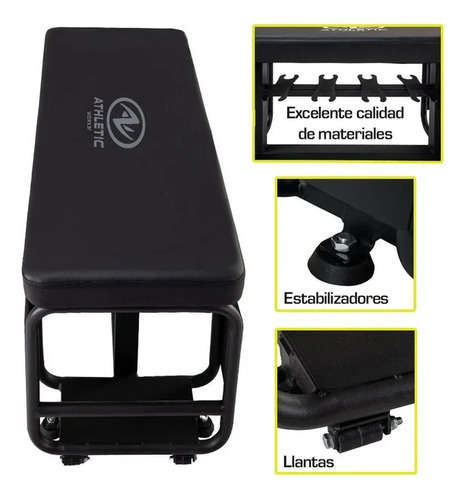Banco Para Ejercicio Con Rack Pesas Athletic Works Wmsb-682