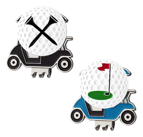 Myartte Clip Para Sombrero Carrito Golf Marcador Pelota 2