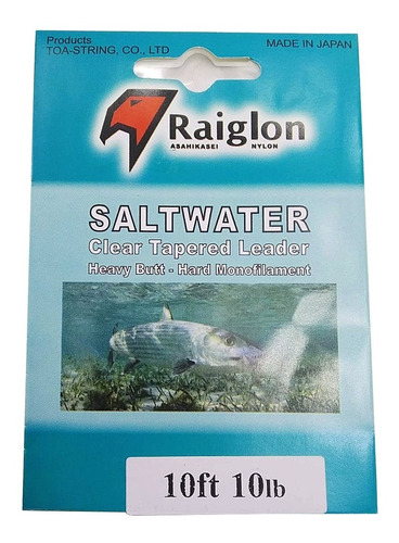 Leader Raiglon Saltwater Transparente - Pesca Con Mosca