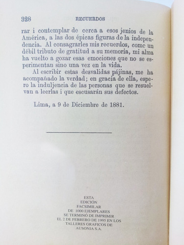 Recuerdos Del Tiempo Heroico / Mariscal Ant. José De Sucre (Usado)