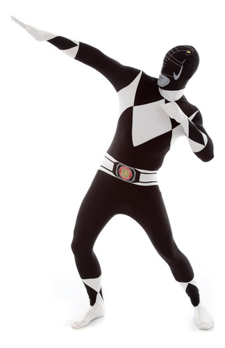 Disfraz De Black Power Ranger Para Hombre/talla L