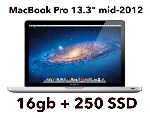 Macbook Pro 13.3 Mid 2012 No Retina 16gb Ram 250gb Ssd Env o