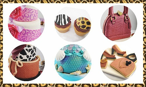 Imagen 3 de 7 de Set De 8 Láminas Texturadoras Animal Print Parpen