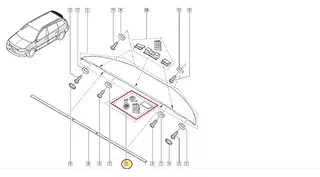 Presilhas De Fixação Aerofólio Renault Grand Tour (kit)