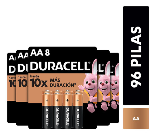 Pack 96 Pilas Alcalina Duracell Tamaño Aa