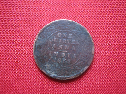 India Británica 1/4 Anna 1862 