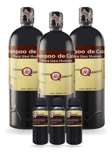 3 Shampoo Del Caballo Para Uso Humano Yeguada Reserva+regalo