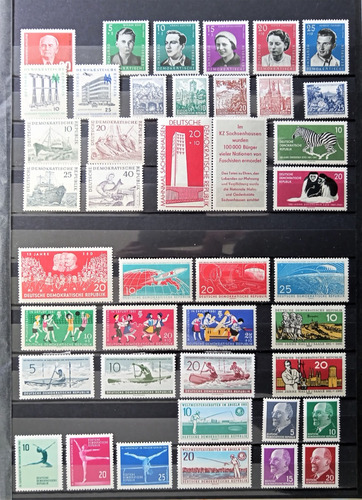 Alemania Ddr, Lote 61 Sellos 15 Series Año 1961 Mint L18508