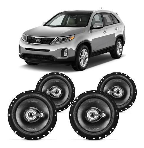 Alto Falante Bravox Kia Sorento 2014 A 2015 240w Automotivo