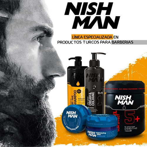 Imagen 3 de 4 de Gel De Afeitar 5 Energizante Nishman Sin Irritacion 750ml