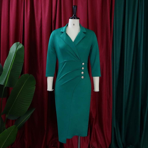 Vestido Lápiz Formal De Mujer De Corte Ajustado