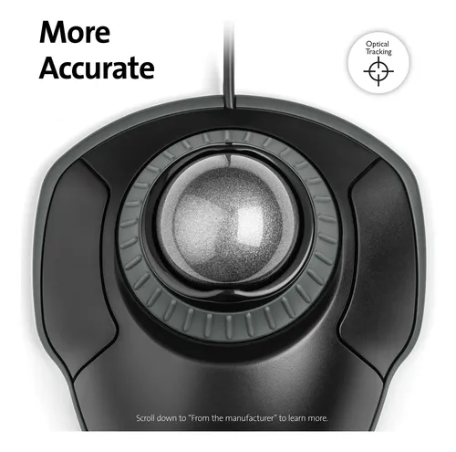Mouse Trackball Kensington Orbit K75327ww Negro-gris
