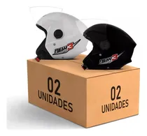 Comprar Kit 2 Capacetes Aberto Moto Pro Tork New Liberty 3