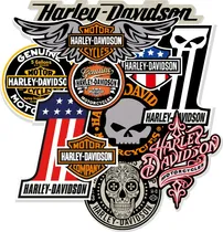 Comprar Pack Calcos Harley Davidson Stickers Termo Cel - Laminadas!