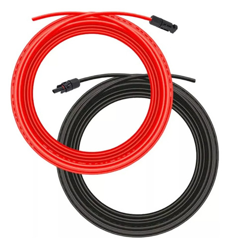 Cable Solar De 4 Mm2 Con Conector Mc4 10 Mts