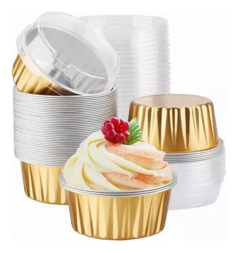 50 Unidades Plástico Pastelería Cupcake Muffin Reposteria