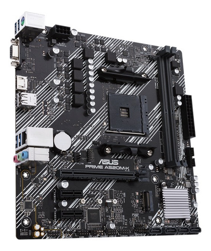 Tarjeta Madre Asus Prime A520m-k Am4 2x Ddr4 1x M.2 Pcie 3.0